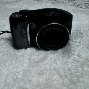 Canon Black Digital Camera with 10x Zoom